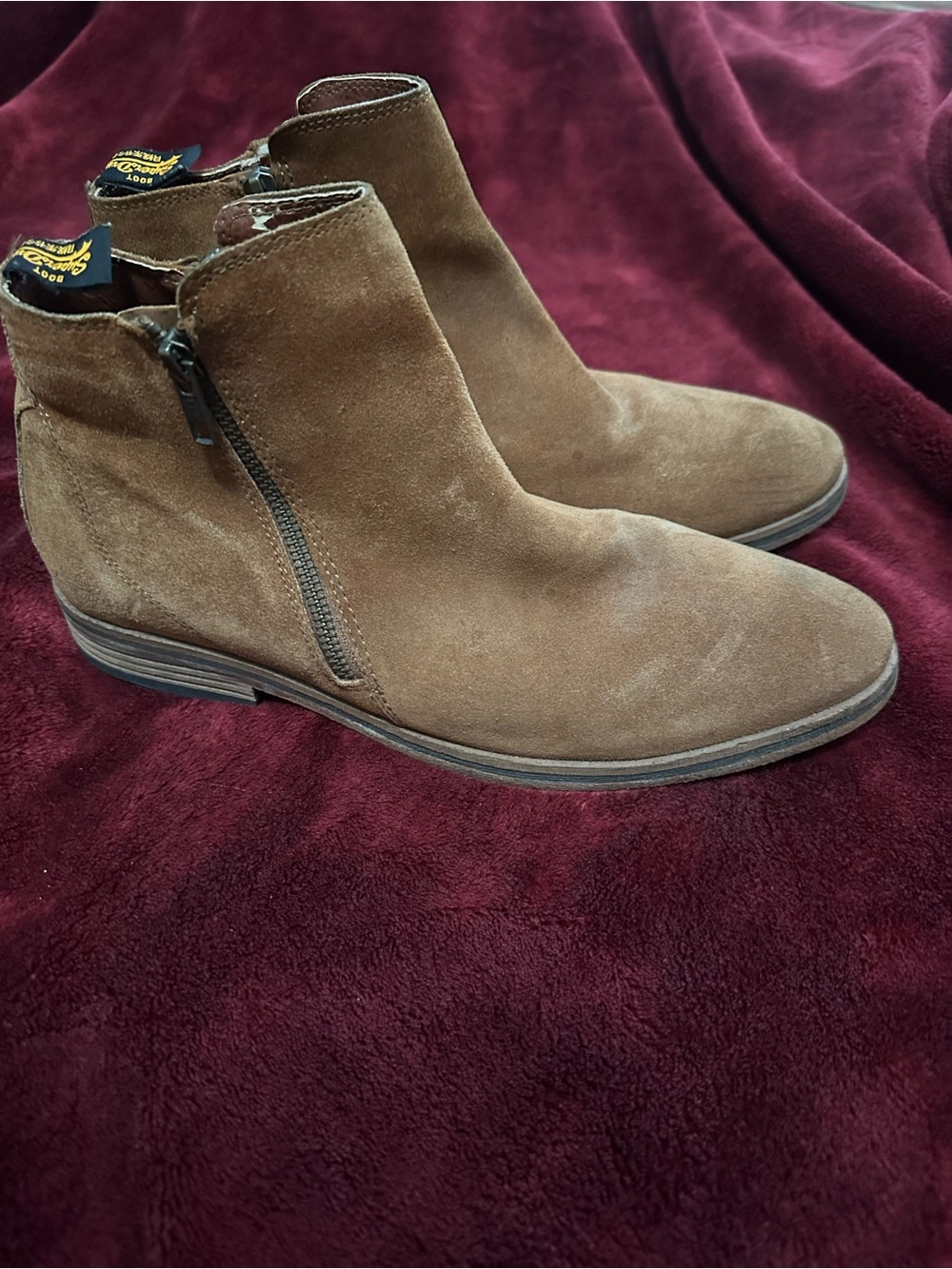 Superdry Men's Brown Suede Side-Zip Chukka Boots